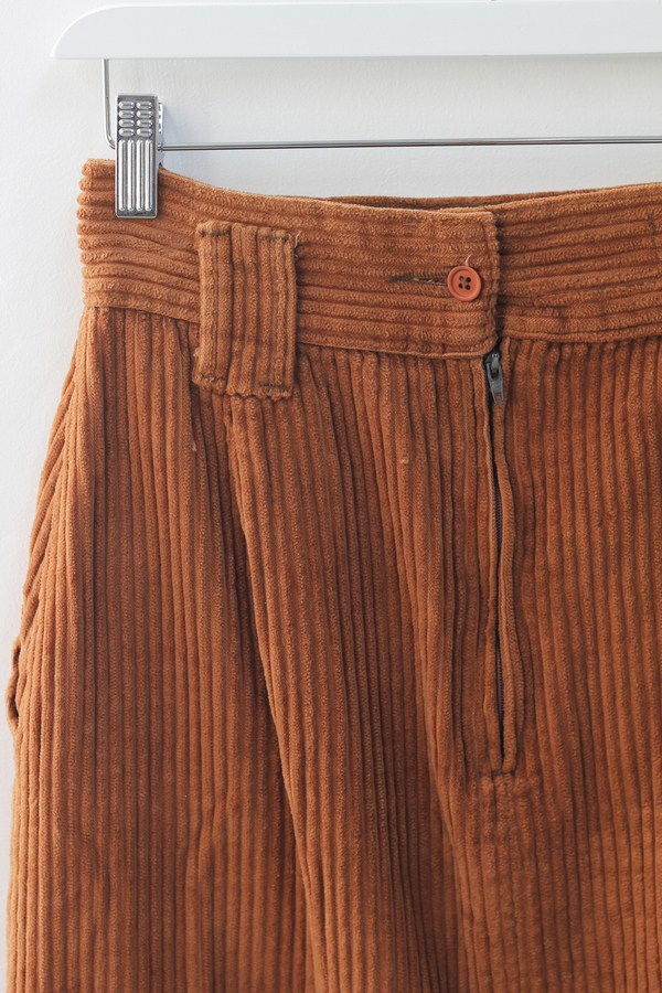 Hey Jude Rust Cord Pencil Skirt Hey Jude Rust Cord Pencil Skirt