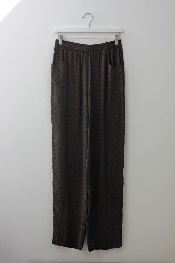 Hey Jude Vintage 70's Print Silk Trouser Hey Jude Vintage 70's Print Silk Trouser