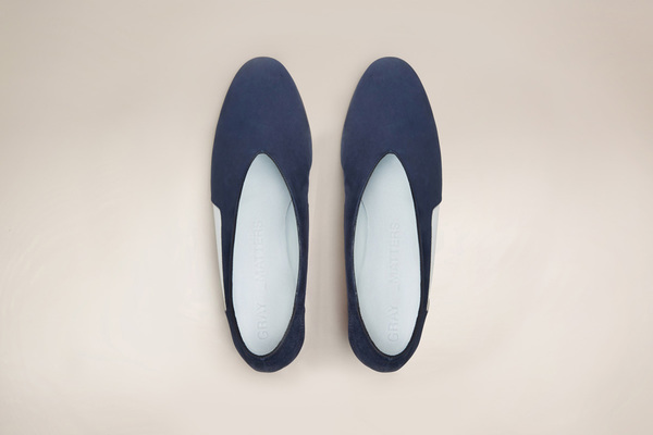 GRAY MATTERS Mildred Patent Blue Pump GRAY MATTERS Mildred Patent Blue Pump