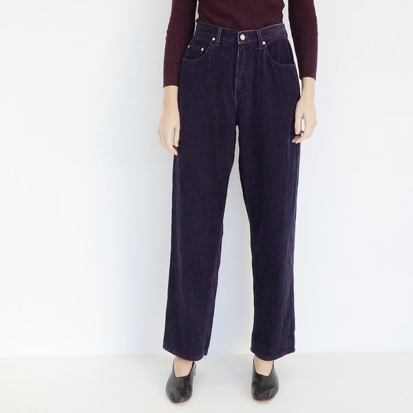 Johan Vintage Eggplant Corduroy Pant Johan Vintage Eggplant Corduroy Pant