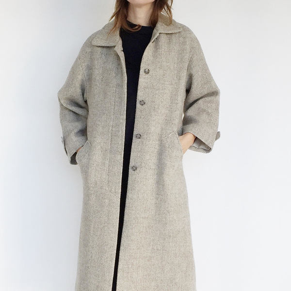 Johan Vintage Oatmeal Wool Coat Johan Vintage Oatmeal Wool Coat