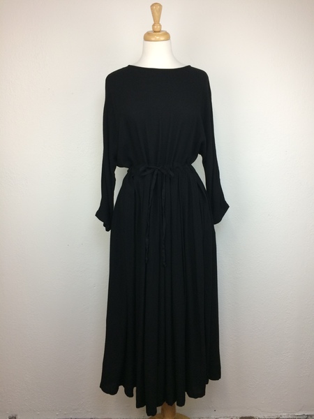 Black Crane Pleated Dress Black Crane Pleated Dress