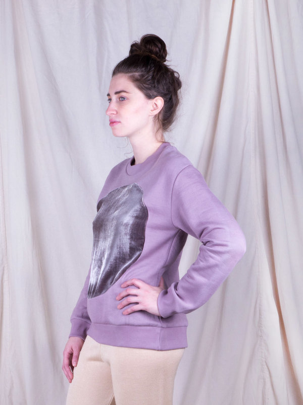 Correll Correll Mauve Circle Sweatshirt Correll Correll Mauve Circle Sweatshirt