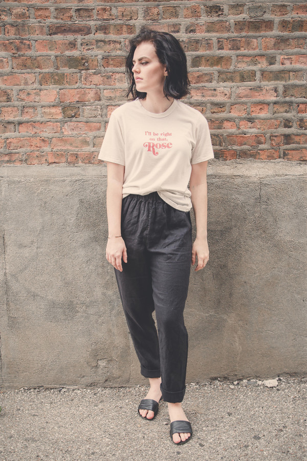 Rachel Antonoff I'll Be Right On That Rose Tee Rachel Antonoff I'll Be Right On That Rose Tee