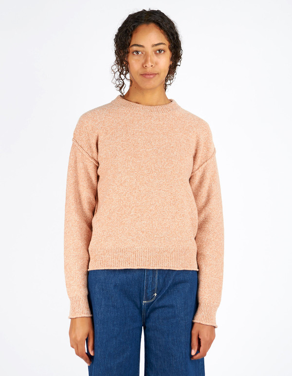 Filippa K Cropped Pullover Almondine Melange Filippa K Cropped Pullover Almondine Melange