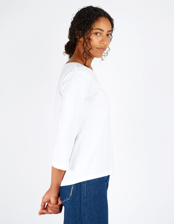 Kowtow Building Block Boat Neck Top White Kowtow Building Block Boat Neck Top White