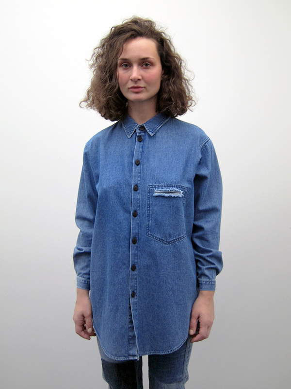 69 Stevie Shirt, Medium Denim 69 Stevie Shirt, Medium Denim
