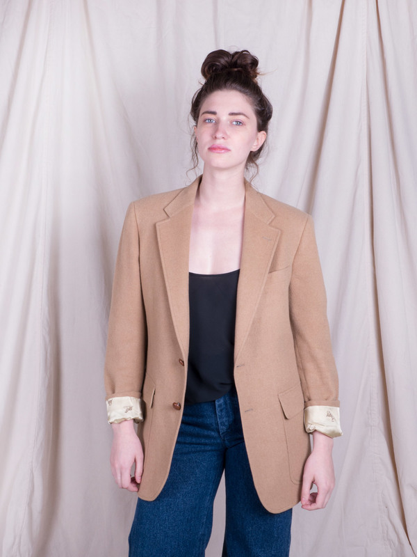 Woods Vintage Camel Wool Blazer Woods Vintage Camel Wool Blazer