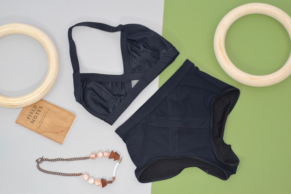 VPL Convexity Swim Bottom: Black VPL Convexity Swim Bottom: Black