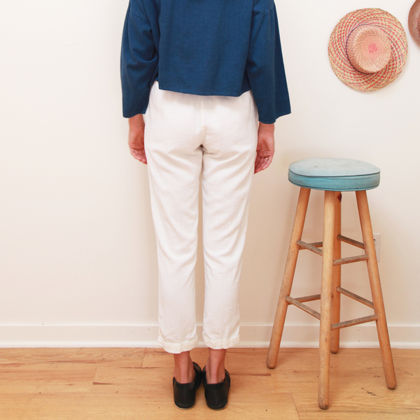 Me & Arrow Cuff Pants Off White Me & Arrow Cuff Pants Off White