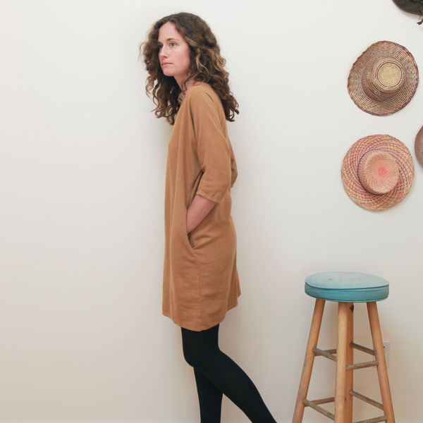 Me & Arrow Dolman 3/4 Sleeve Dress<br>Apple Cinnamon Me & Arrow Dolman 3/4 Sleeve Dress<br>Apple Cinnamon