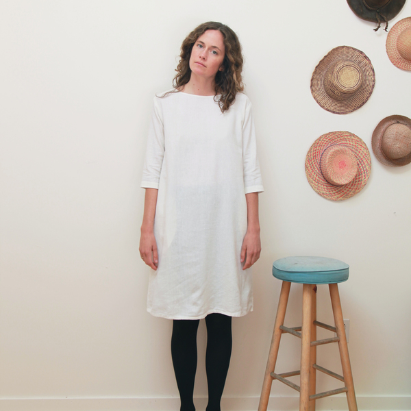 Me & Arrow 3/4 Sleeve Tall Dress - Off White Me & Arrow 3/4 Sleeve Tall Dress - Off White
