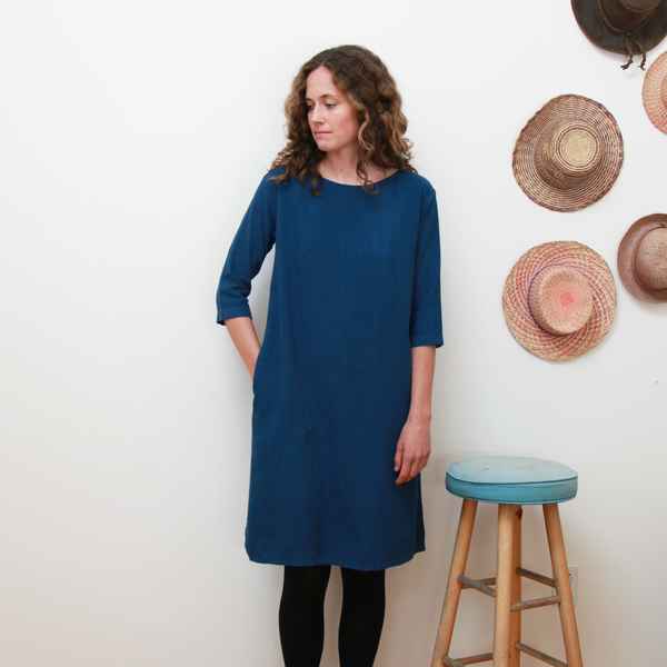 Me & Arrow 3/4 Sleeve Tall Dress - Deep Ocean Me & Arrow 3/4 Sleeve Tall Dress - Deep Ocean
