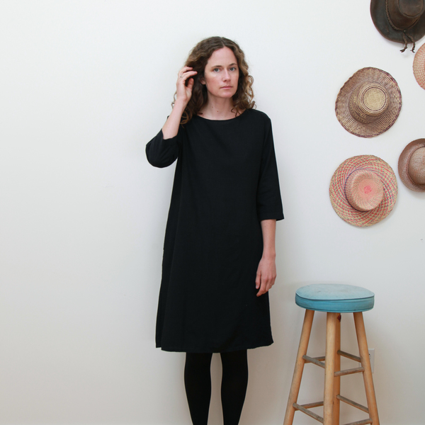 Me & Arrow 3/4 Sleeve Tall Dress - Black Me & Arrow 3/4 Sleeve Tall Dress - Black