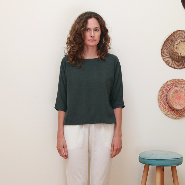 Unknown Dolman 3/4 Sleeve Top Ivy Unknown Dolman 3/4 Sleeve Top Ivy