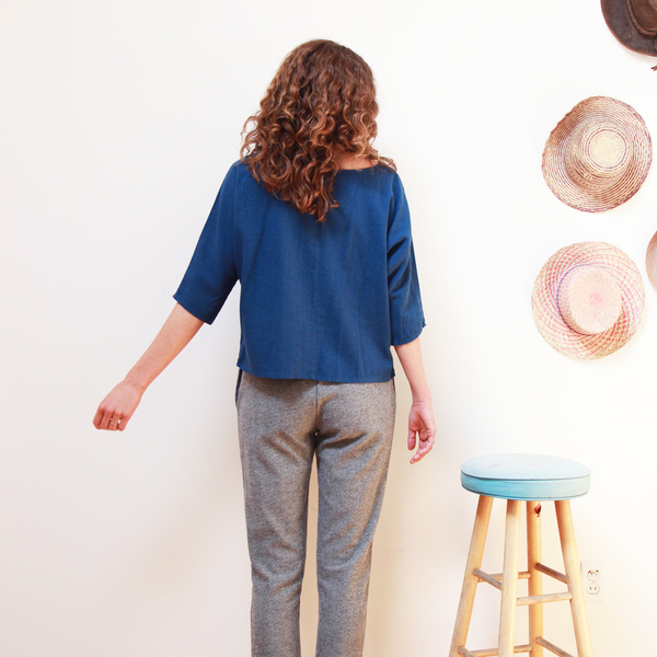 Me & Arrow Dolman 3/4 Sleeve Top Deep Ocean Me & Arrow Dolman 3/4 Sleeve Top Deep Ocean