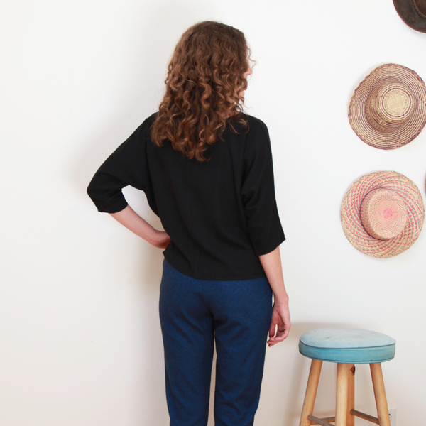 Me & Arrow Dolman Sleeve Top Black Me & Arrow Dolman Sleeve Top Black