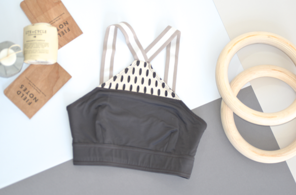 VPL Inlay Bra: Charcoal VPL Inlay Bra: Charcoal