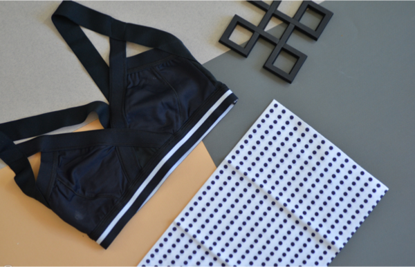 VPL Insertion Bra: Black & White Stripe VPL Insertion Bra: Black & White Stripe