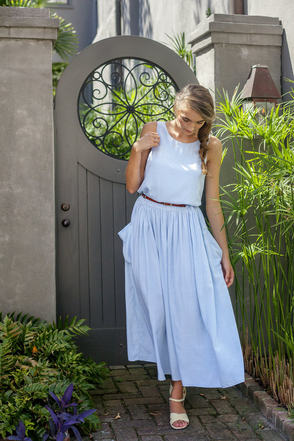 Plante Lotus Maxi Dress Light Blue Plante Lotus Maxi Dress Light Blue