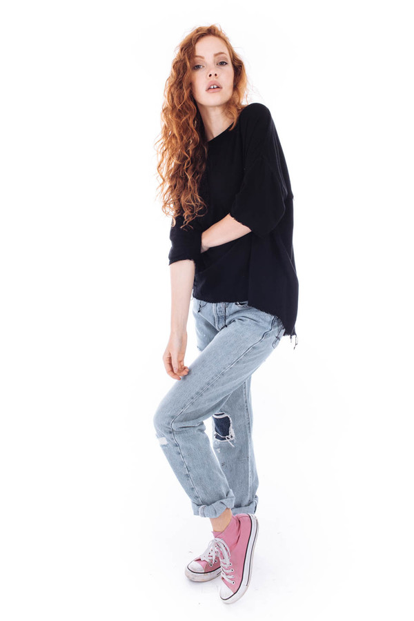 Black Crane Square Top (Black) Black Crane Square Top (Black)