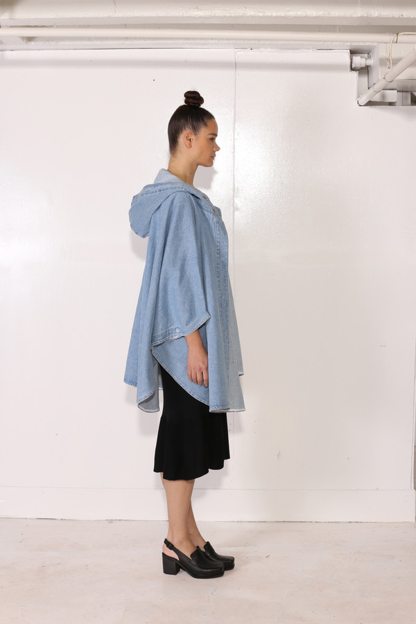 Intentionally Blank BEGONIA CAPE Denim Intentionally Blank BEGONIA CAPE Denim