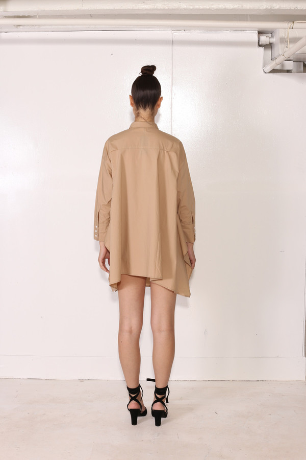 Intentionally Blank ZINNIA SHIRT DRESS Khaki Intentionally Blank ZINNIA SHIRT DRESS Khaki