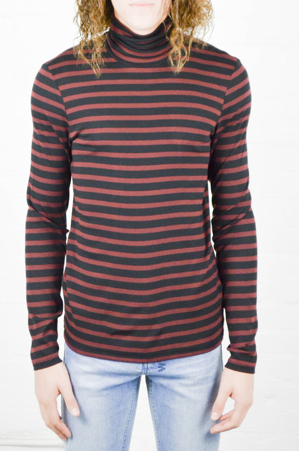 Men's ATM Anthony Thomas Melillo ATM Striped Modal Rib Turtle Neck Men's ATM Anthony Thomas Melillo ATM Striped Modal Rib Turtle Neck