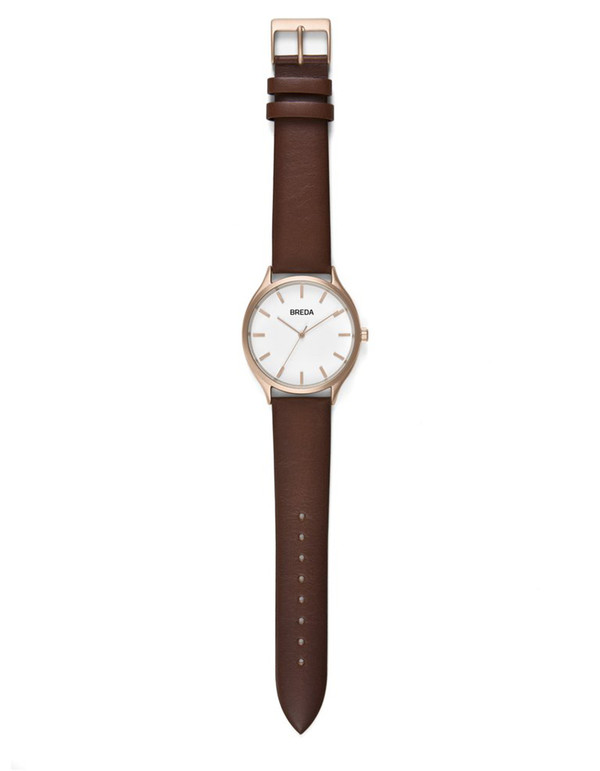 Breda Asper Watch Rose Gold Brown Breda Asper Watch Rose Gold Brown