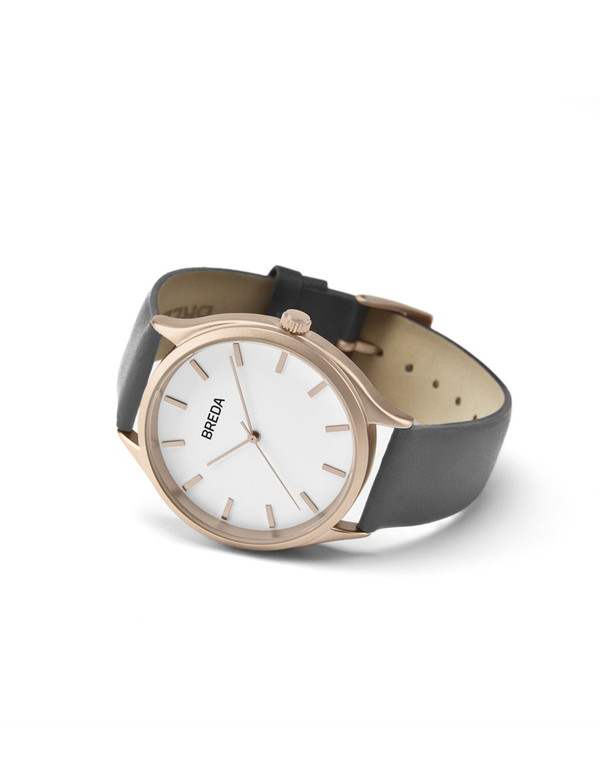 Breda Asper Watch Rose Gold Grey Breda Asper Watch Rose Gold Grey