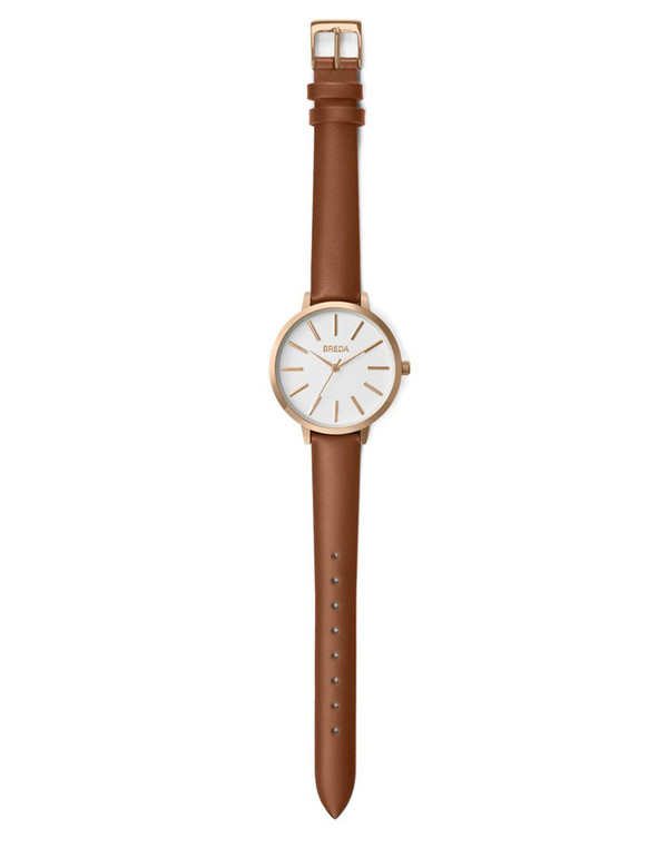 Breda Joule Watch Rose Gold Brown Breda Joule Watch Rose Gold Brown