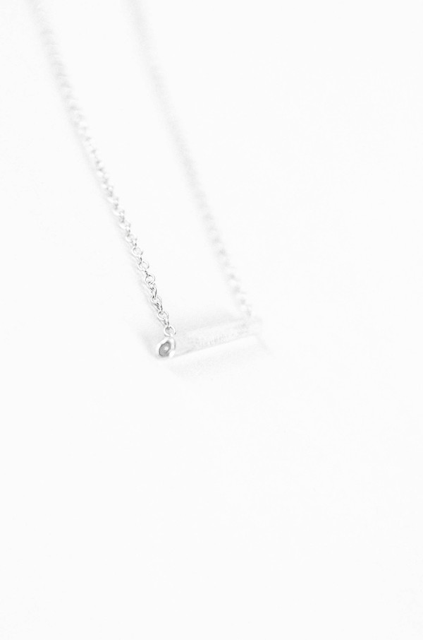 Still House White Diamond Silver Essa Neckalce Still House White Diamond Silver Essa Neckalce