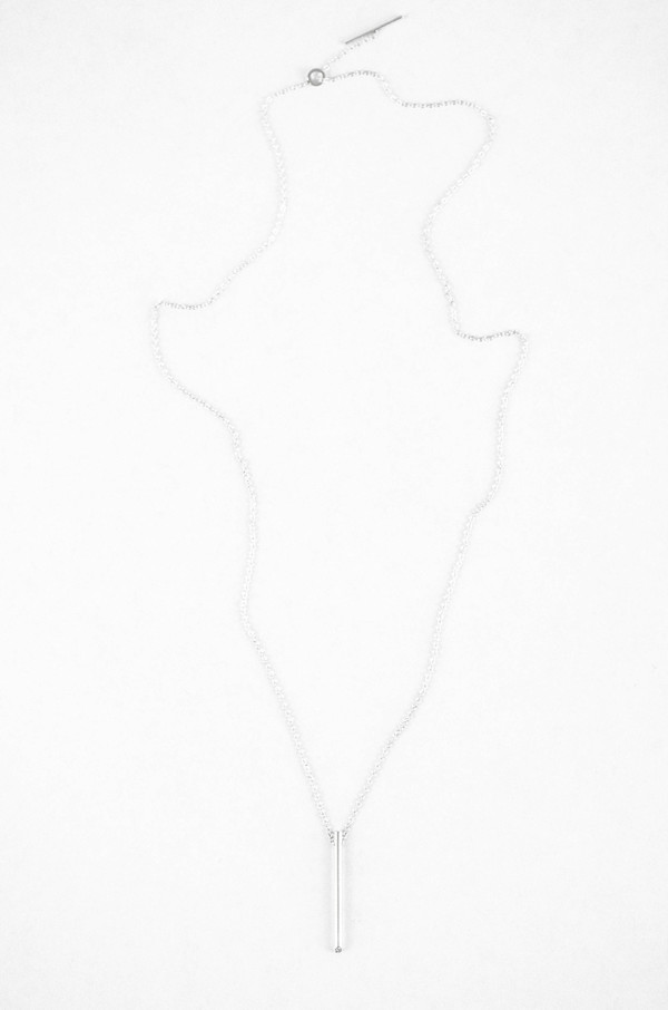 Still House White Diamond Silver Ossu Necklace Still House White Diamond Silver Ossu Necklace