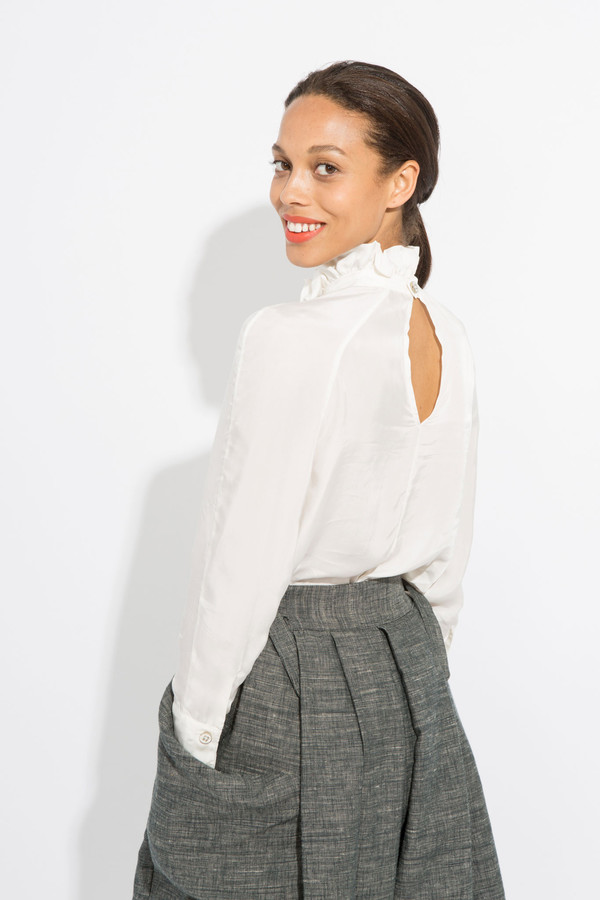 Suzanne Rae Ruffle Neck Top Suzanne Rae Ruffle Neck Top