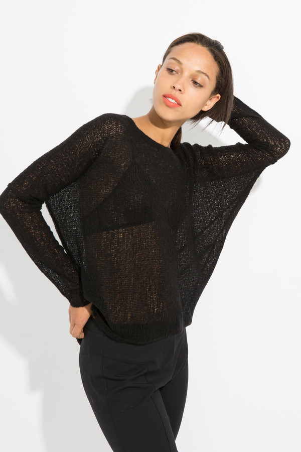 Paychi Guh Sheer Pullover - Black Paychi Guh Sheer Pullover - Black