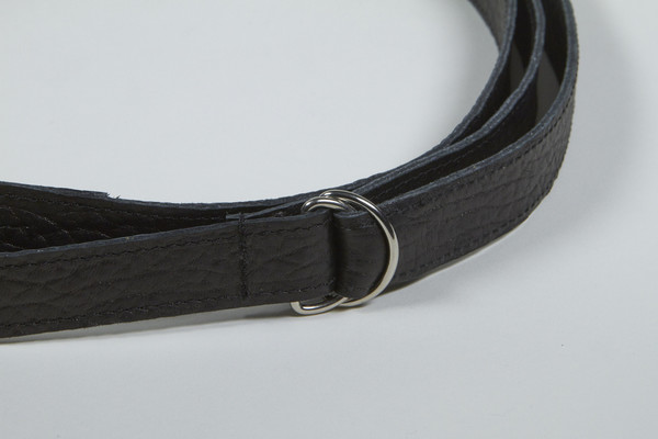 Clyde Copy of Double D Ring Belt in Black Calf Leather Clyde Copy of Double D Ring Belt in Black Calf Leather
