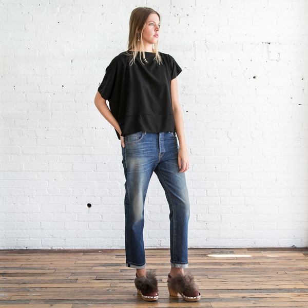 Gary Graham Square Top Black Gary Graham Square Top Black