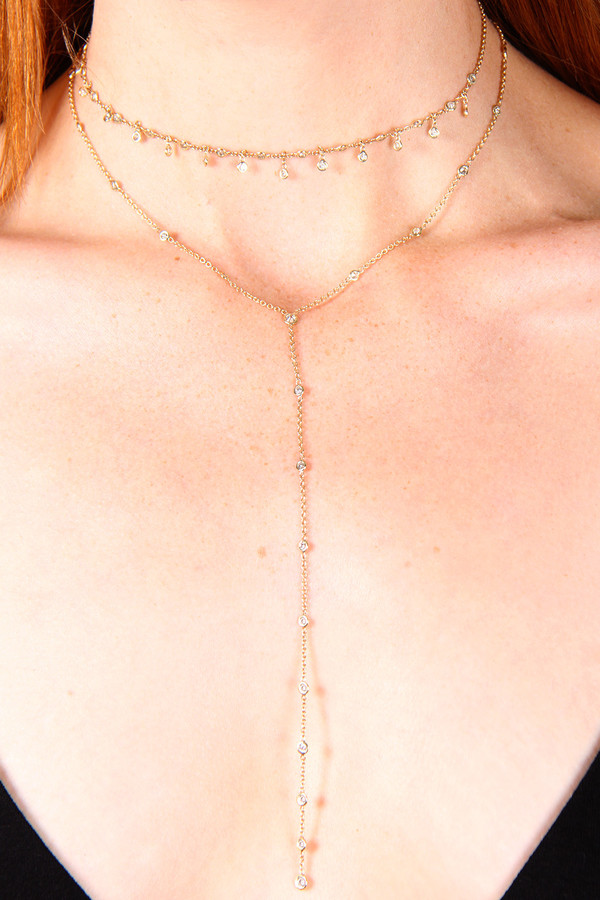 JAQUIE AICHE 19 DIAMOND Y NECKLACE JAQUIE AICHE 19 DIAMOND Y NECKLACE