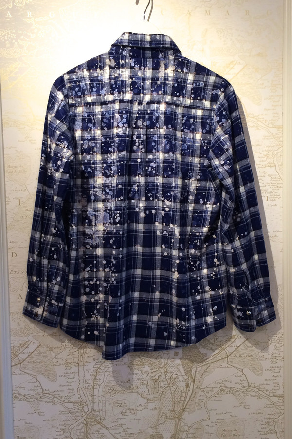 Roseanna Paint Drip 'Harry' Plaid Shirt Roseanna Paint Drip 'Harry' Plaid Shirt