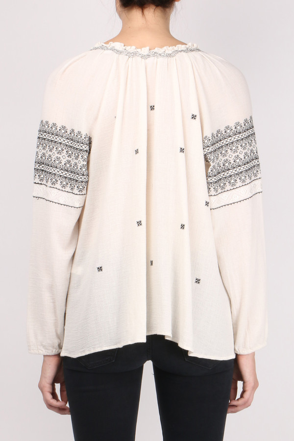 Sita Murt Embroidered Peasant Top Sita Murt Embroidered Peasant Top