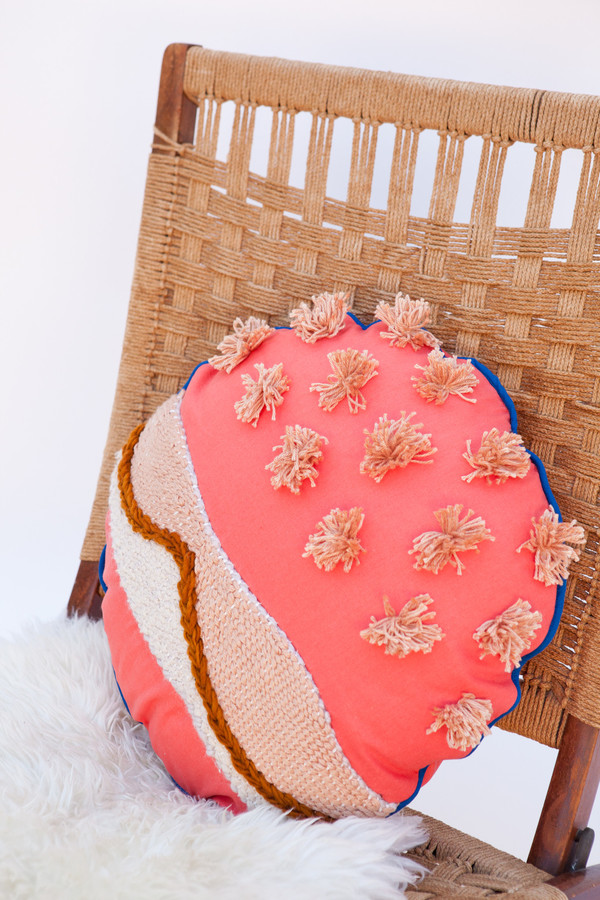 Lykke Wullf x Farron: Orange Pom Pillow Lykke Wullf x Farron: Orange Pom Pillow