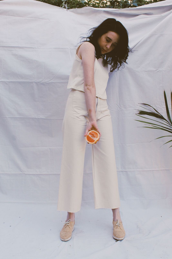 Lykke Wullf Sandy Pant Cream Organic Canvas Lykke Wullf Sandy Pant Cream Organic Canvas