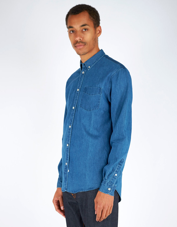 Men's Assembly Label Endless Denim Shirt Dark Denim Men's Assembly Label Endless Denim Shirt Dark Denim