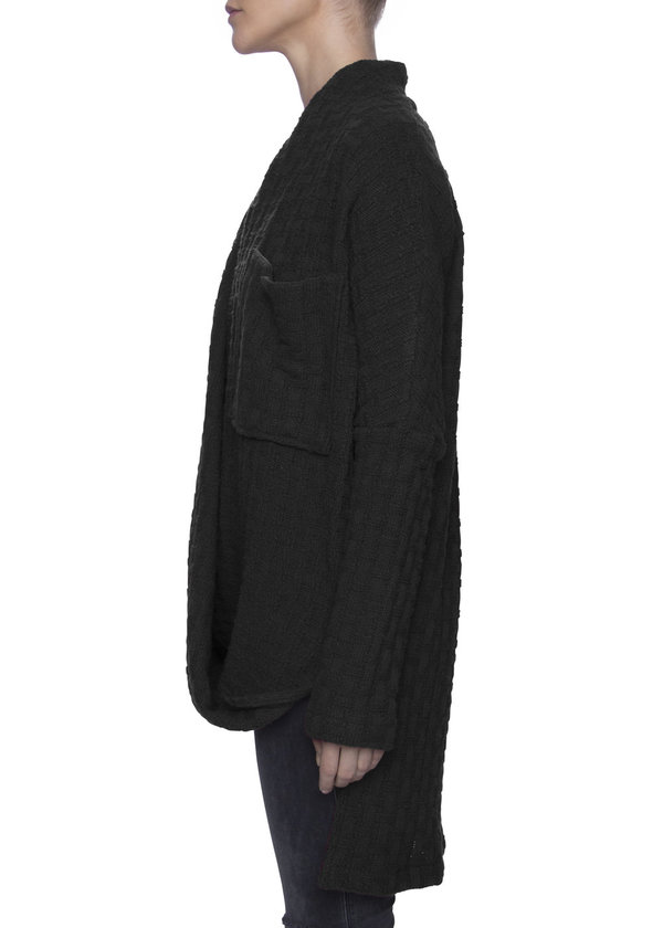 Vincetta Black Wrap Front Sweater Vincetta Black Wrap Front Sweater