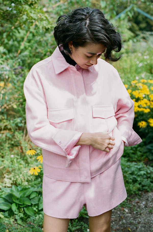 Ganni Hawthorne Wool Jacket - peony Ganni Hawthorne Wool Jacket - peony