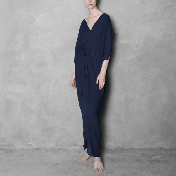 7115 by Szeki Signature Kimono Maxi Dress - Navy 7115 by Szeki Signature Kimono Maxi Dress - Navy