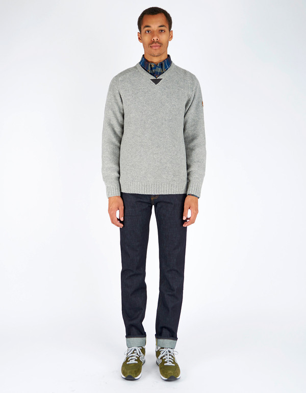 Men's Fjallraven Woods Sweater Grey Men's Fjallraven Woods Sweater Grey
