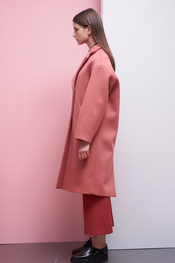 LOOKAST Oversized Single Breasted Coat- Blush LOOKAST Oversized Single Breasted Coat- Blush