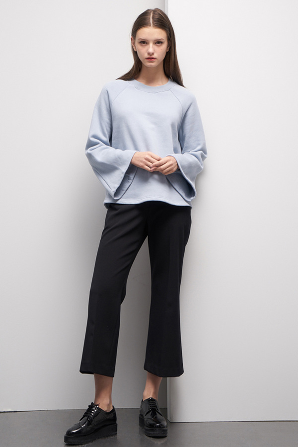 LOOKAST Bell Sleeve Sweatshirt- Baby Blue LOOKAST Bell Sleeve Sweatshirt- Baby Blue