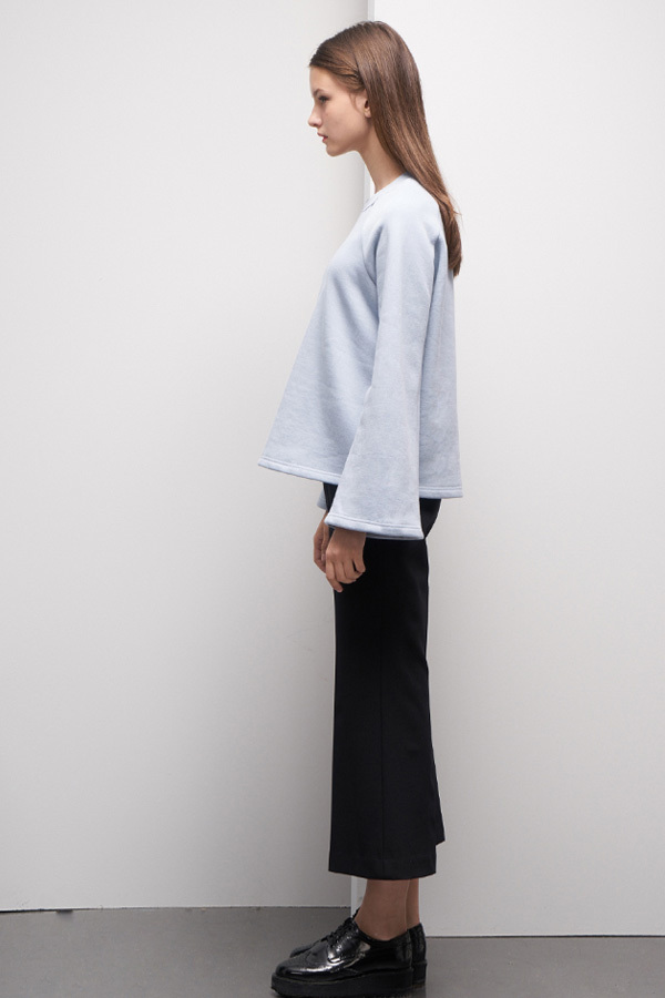 LOOKAST Bell Sleeve Sweatshirt- Baby Blue LOOKAST Bell Sleeve Sweatshirt- Baby Blue